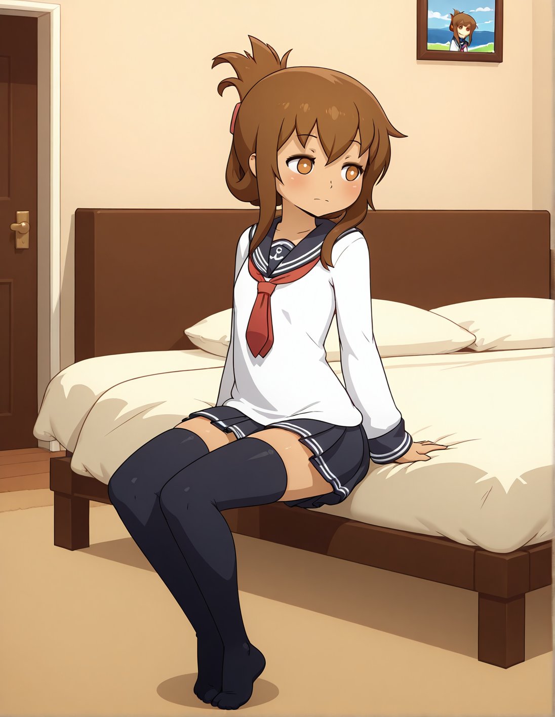 mikeinel,  inazuma \(kancolle\),  sitting by BigGuss  on Tensor.Art