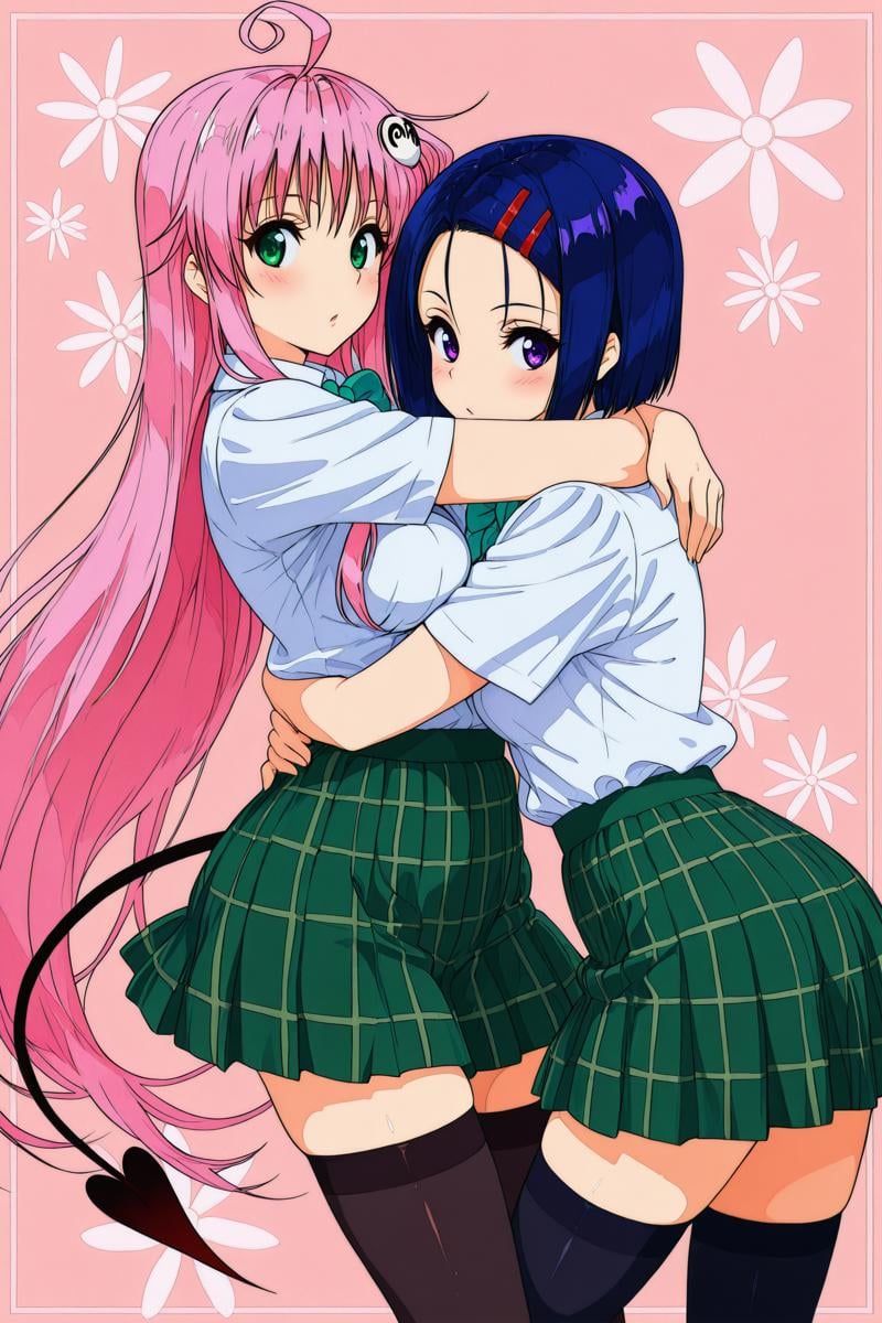 lala satalin deviluke,  haruna sairenji,  2girls by Ttan on Tensor.Art