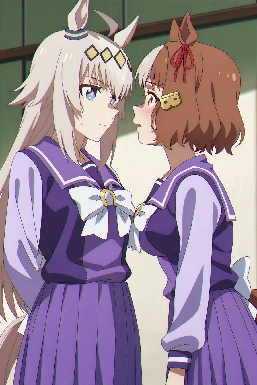 umagray,  2girls,  oguricap by ccbbaaa on Tensor.Art