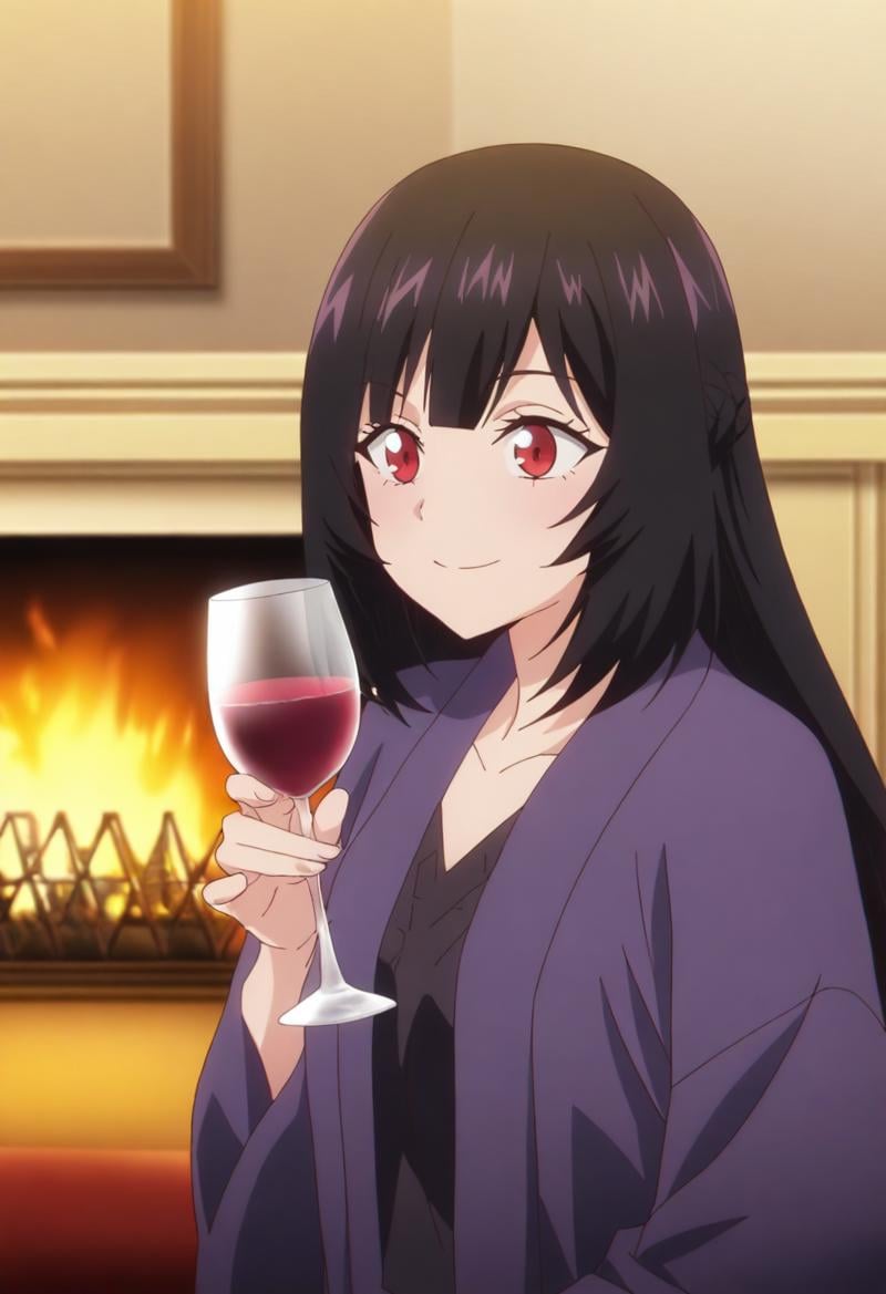 sysdeep_karen,  black hair,  red eyes by Ttan on Tensor.Art