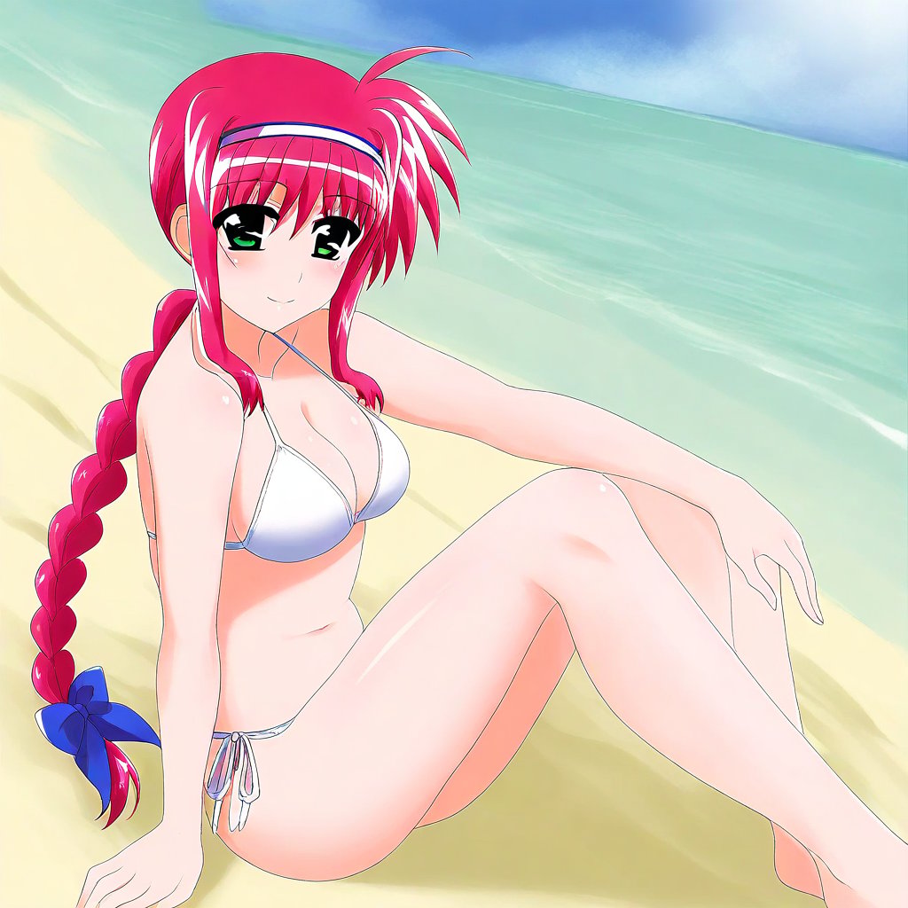 amitie florian,  amitie florian (nanoha),  magenta hair by Ez8 on Tensor.Art