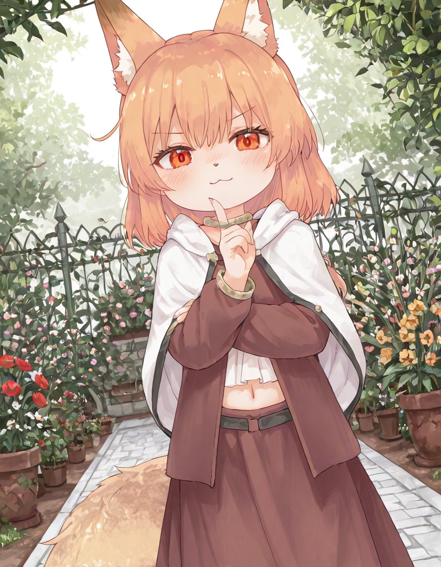 1 girl,  Primula,  fox girl by Mandatarius_403 on Tensor.Art