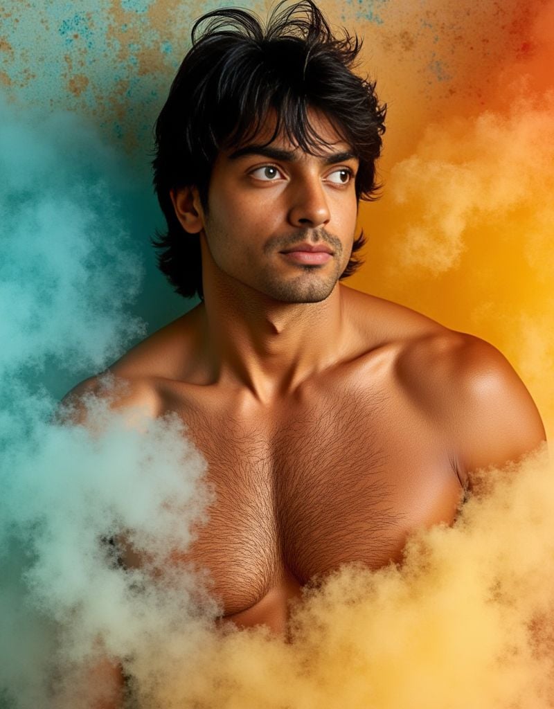 Neeraj Chopra ,  shirtless ,  3d rendering for a realistic by HottiesnHotties on Tensor.Art