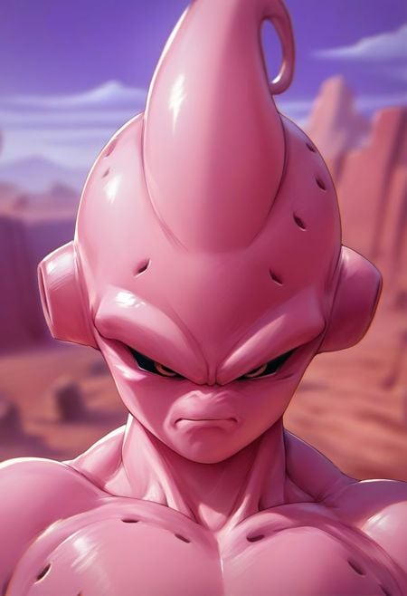 score_9, score_8_up, score_7_up, source_anime, solo, portrait,kidbuu in desert , high definition, high quality, detailed background, detailed face, 