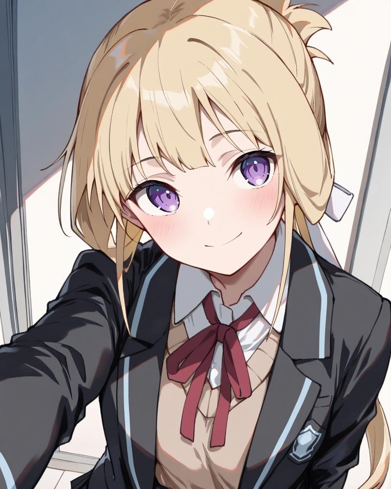Closed mouth,  smile,  Nogi Wakaba by Ttan on Tensor.Art