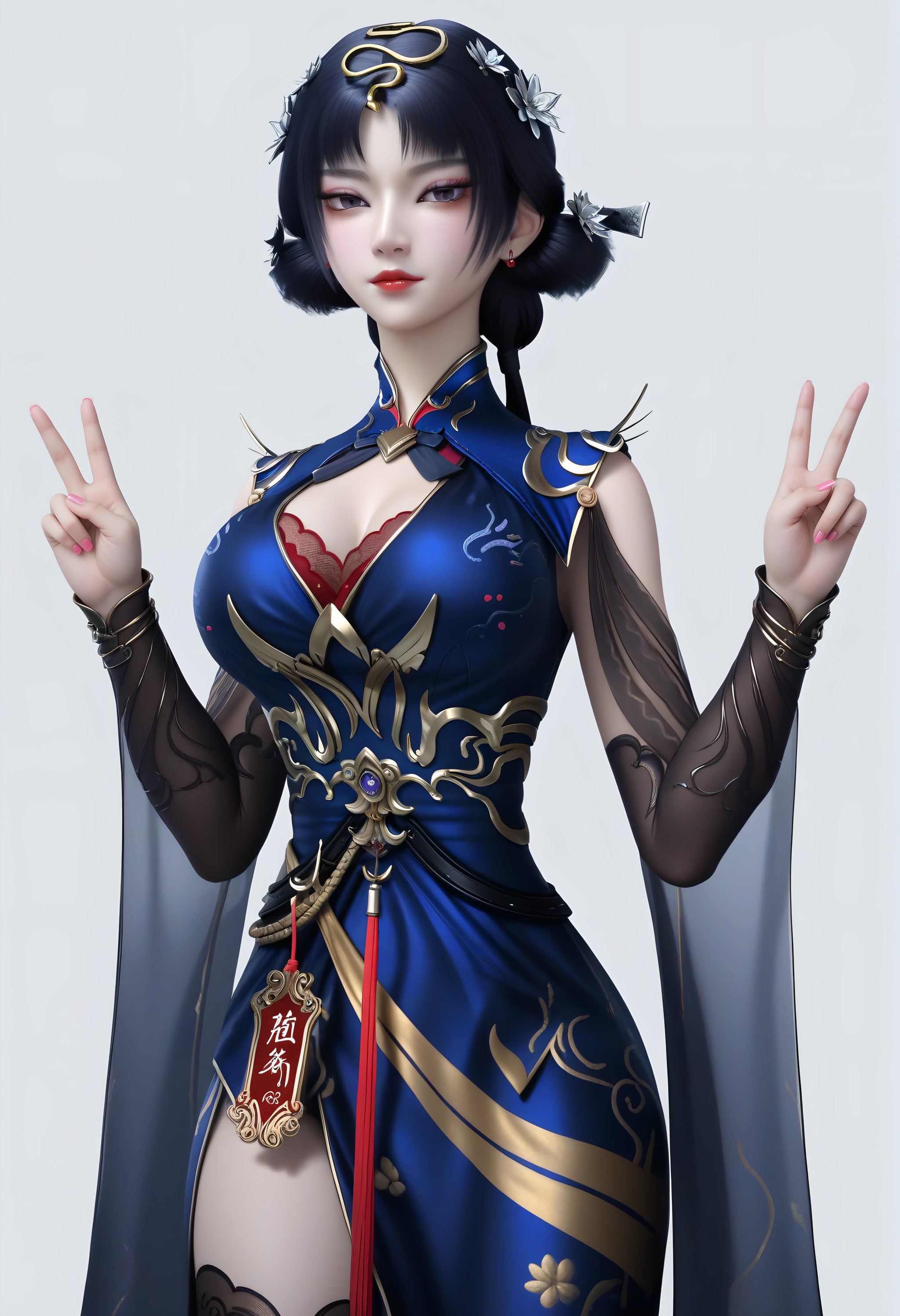 looking at viewer,  front view,  collarbone by 誠 on Tensor.Art