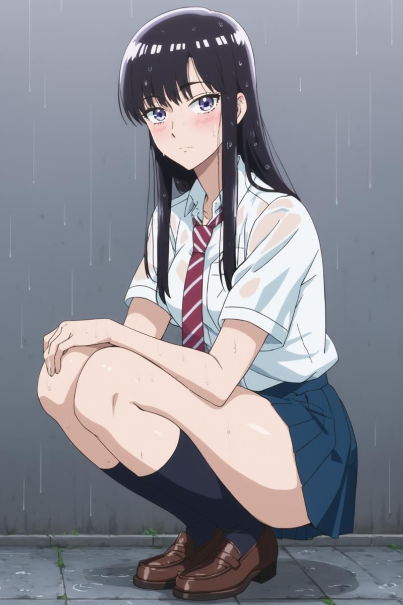 tachibana akira,  long hair,  black hair by Ttan on Tensor.Art