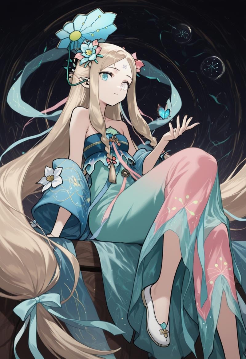 hengsha \(newmoontx\),  low-tied long hair,  twin braids by Ttan on Tensor.Art