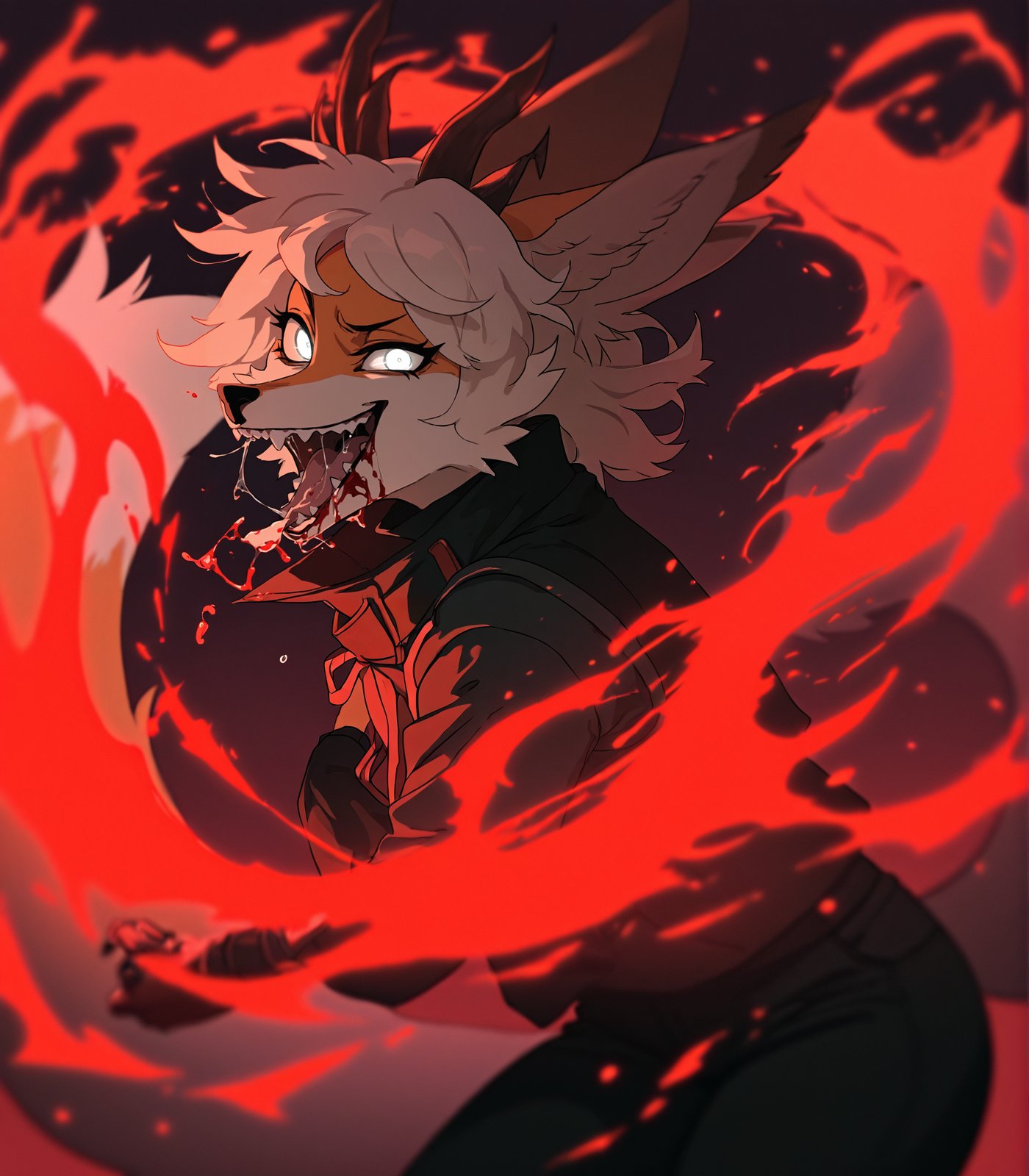 1girl,  furry,  white eyes by Relictor on Tensor.Art