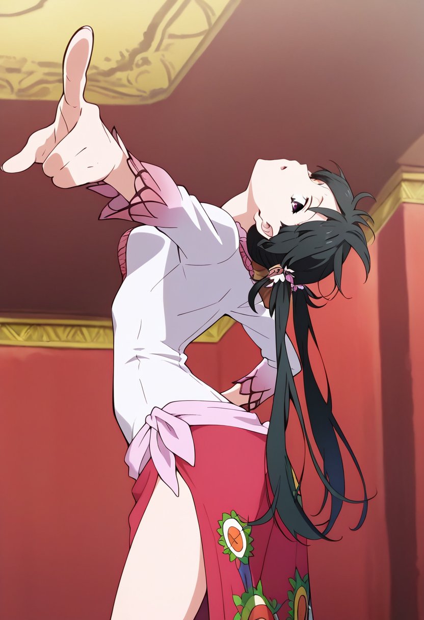 1girl,  black hair,  long hair by Hot Anime Girls on Tensor.Art