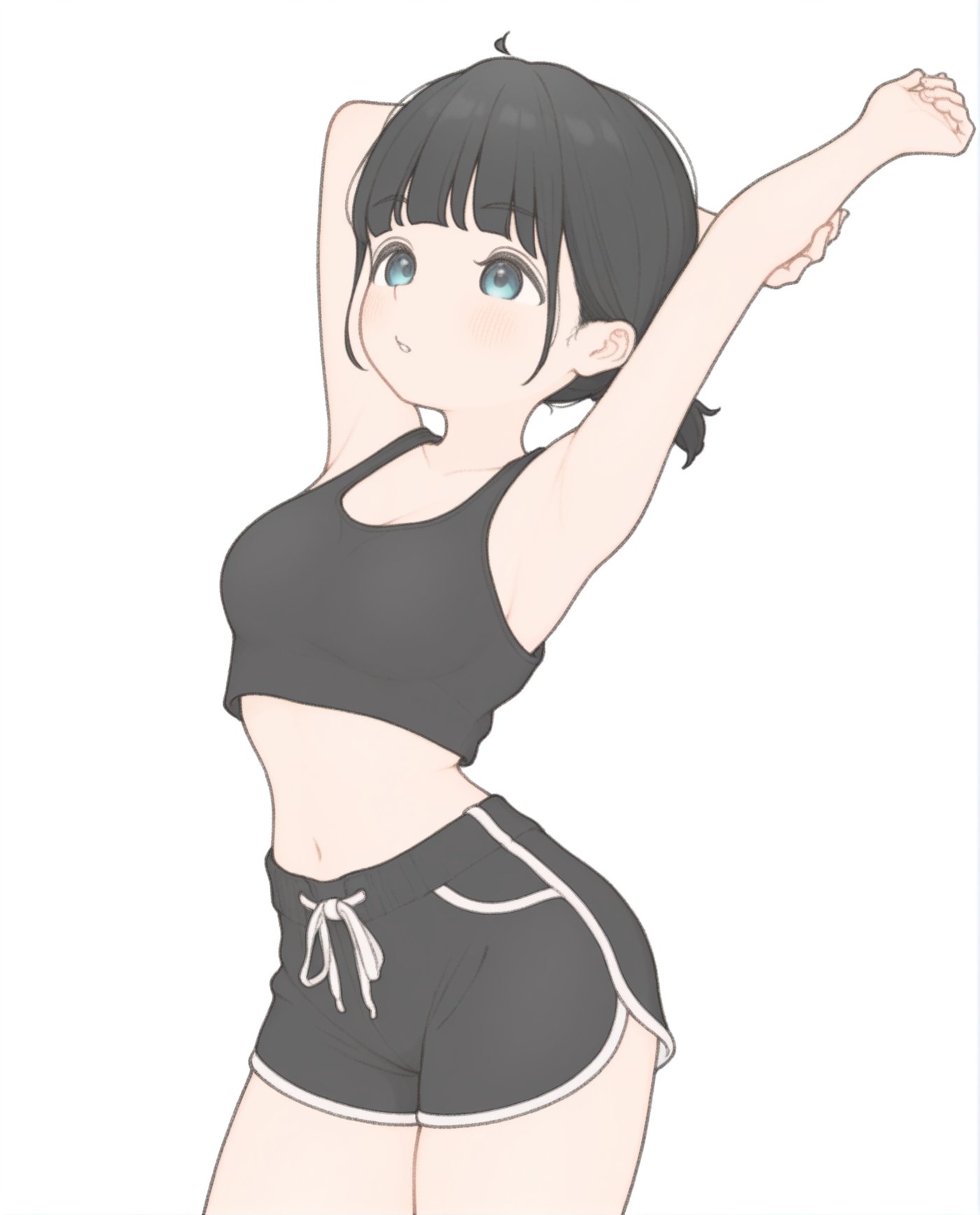 1ssakawaguchiartiststyle,  solo,  shorts by REDingo on Tensor.Art