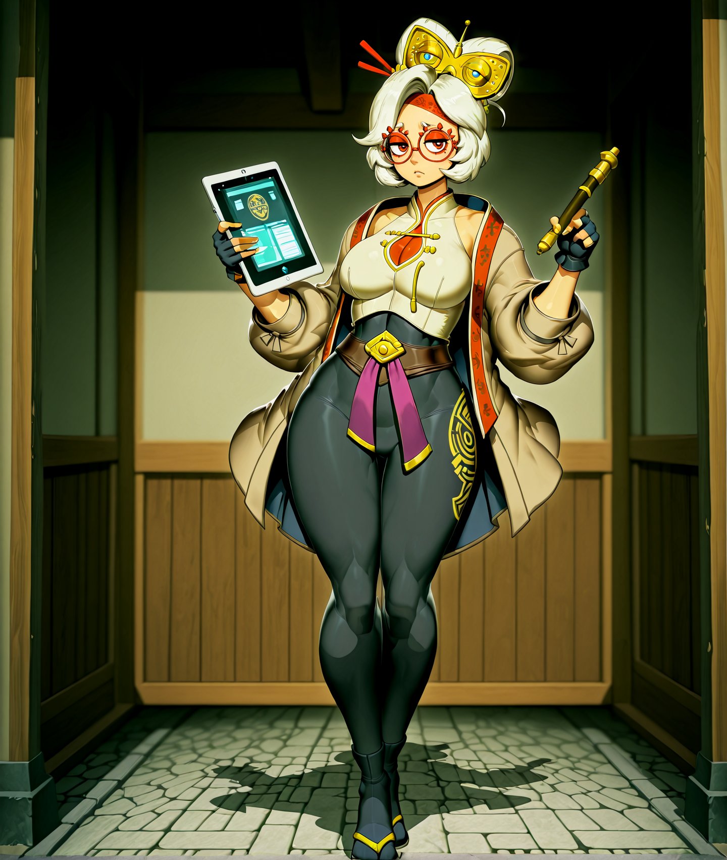 Genzoman_Style,  1girl,  fullbody by HaZE on Tensor.Art