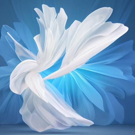 Butterfly ,  <lora:ErisenFlower:0.8>, ErisenFlower, A dancing cloth, white background, colorful, advanced color matching, sense of technology, wallpaper