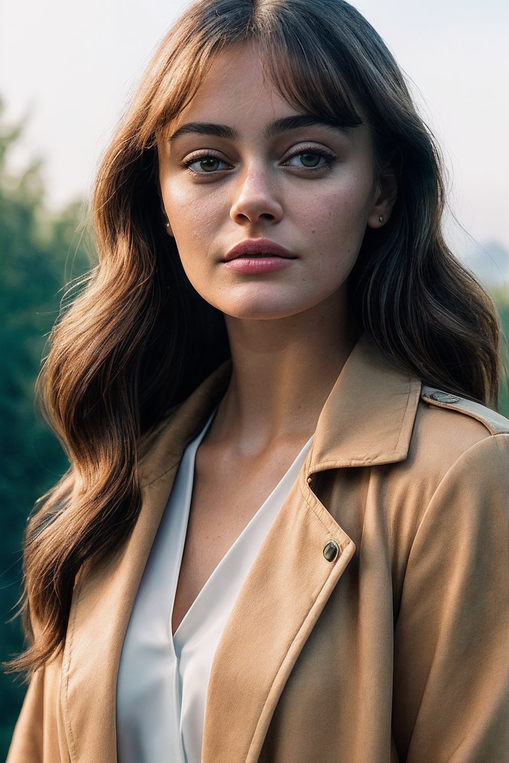 EllaP_SoloTI_v1,  (In a stylish,  modern jacket over a sleek white blouse by Solo on Tensor.Art