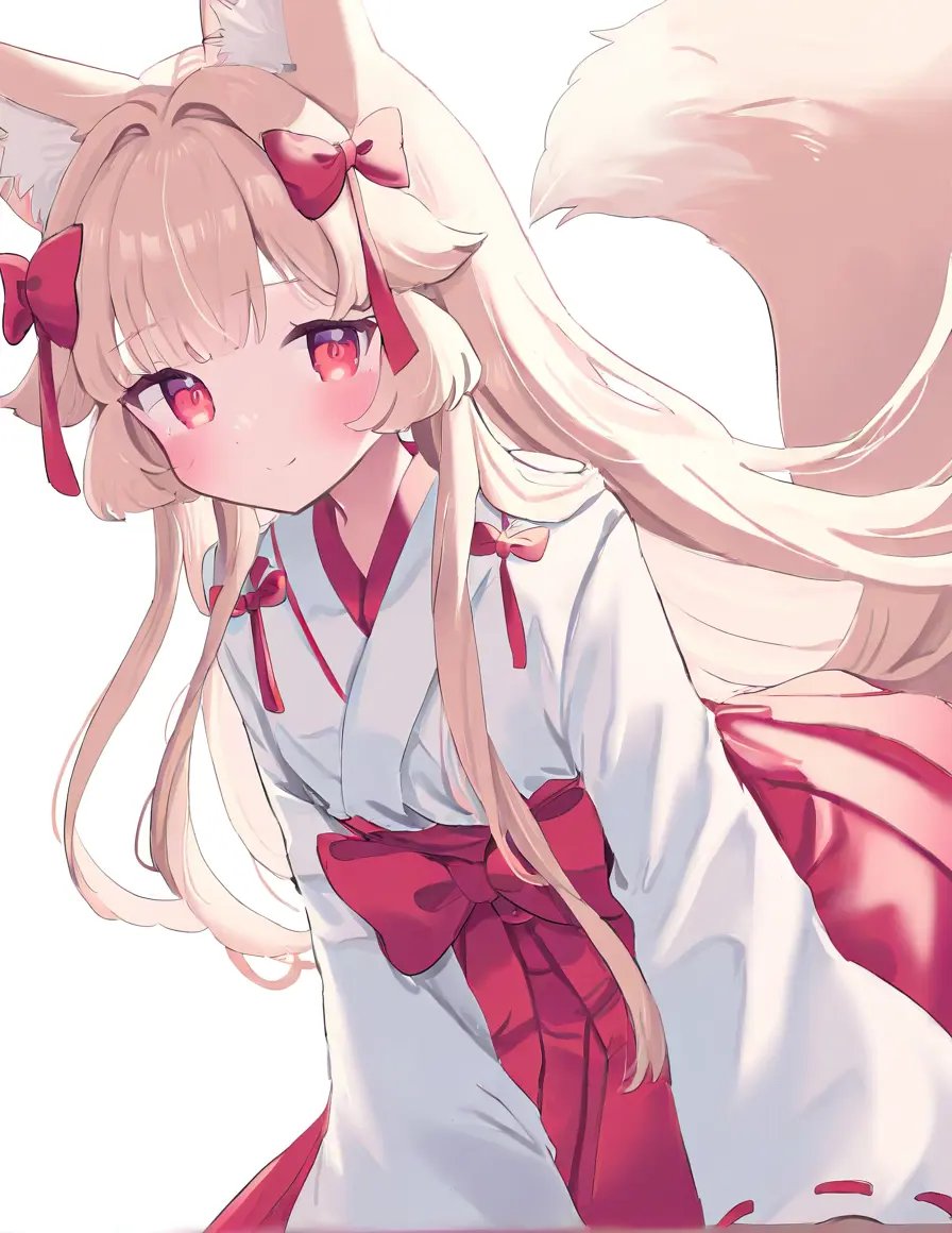 molifox,  1girl,  bow by reprinter on Tensor.Art