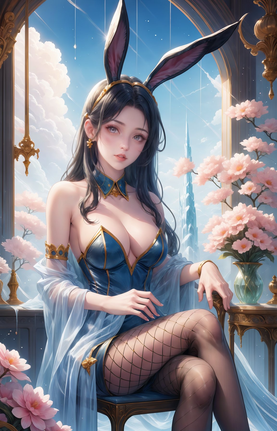 1girl,  animal ears,  pantyhose by 纳兰芸诗是阿芙蕾娅 on Tensor.Art