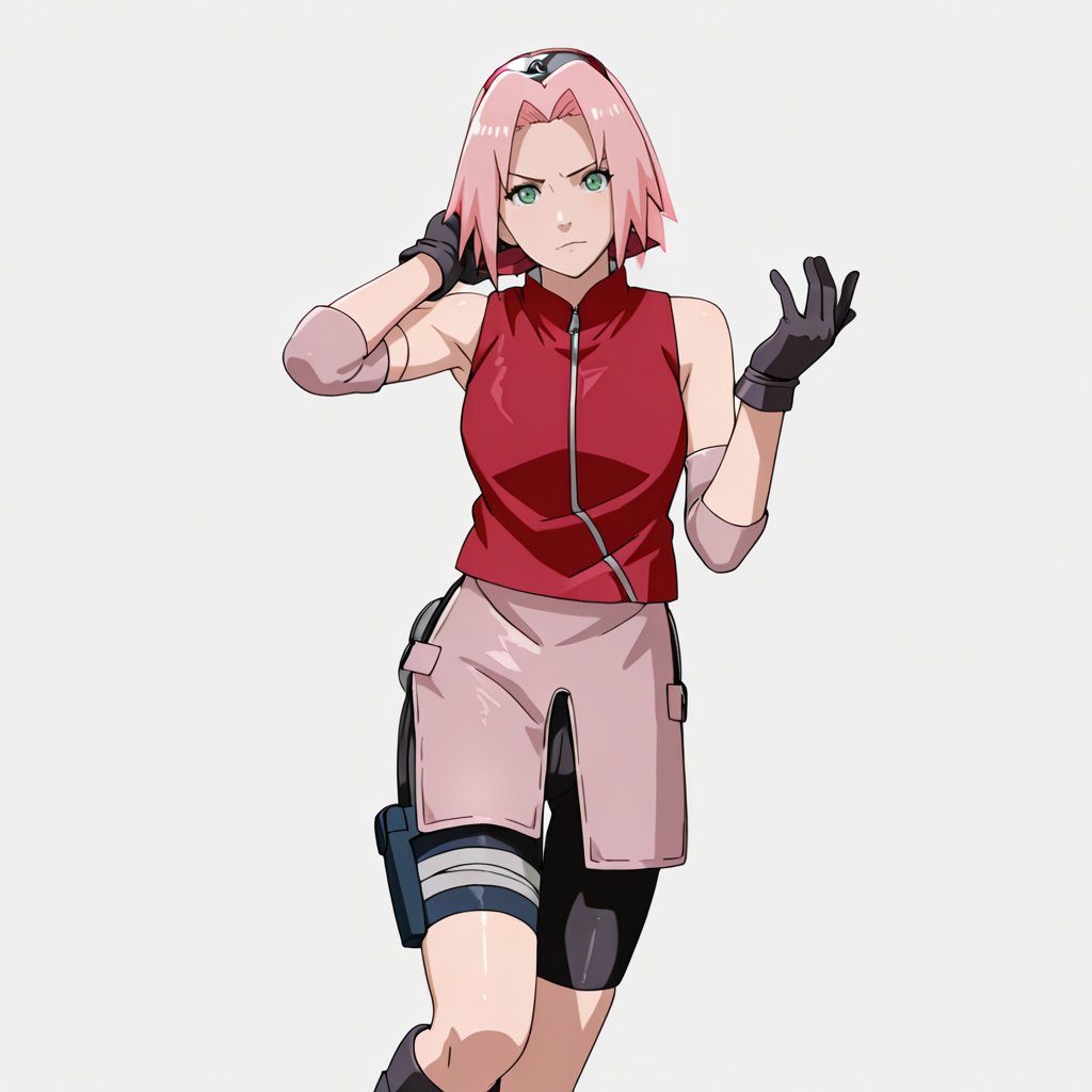 SakuraShipuuden,  1girl,  pink hair by Hot Anime Girls on Tensor.Art