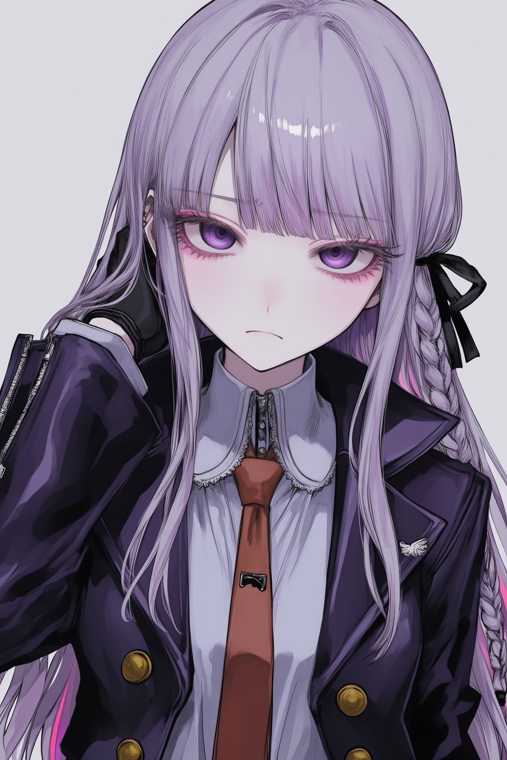 kirigiri kyoko,  1girl,  eyelashes by Mexes on Tensor.Art