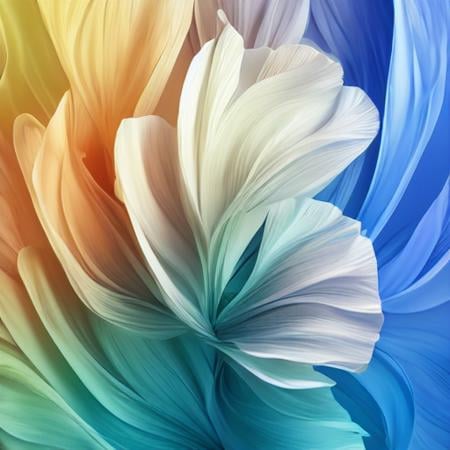 waves , <lora:ErisenFlower:1>, ErisenFlower, white background, colorful, advanced color matching, sense of technology, wallpaper