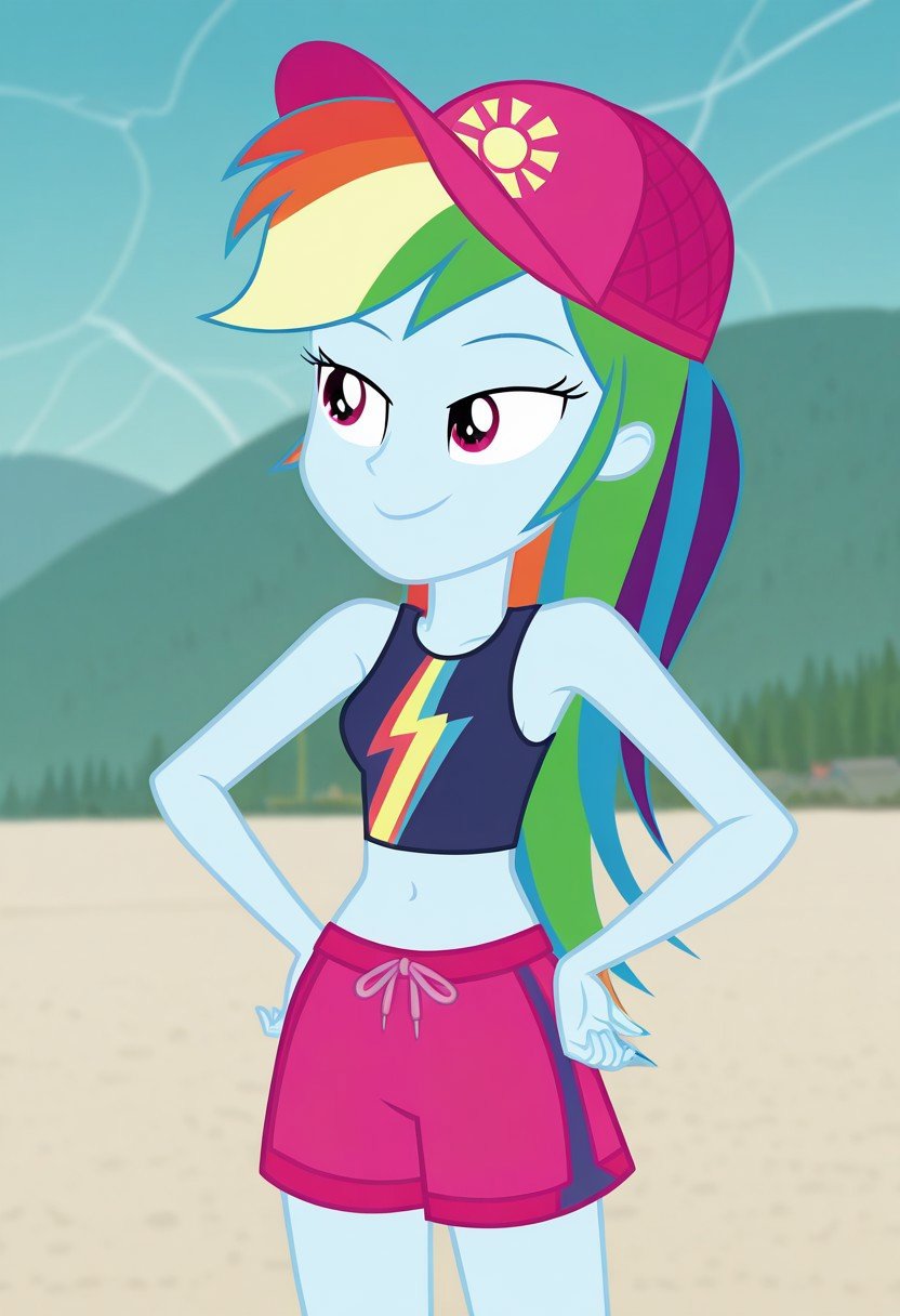 rd_swimsuit,  Equestria Girls,  long hair by tupirish on Tensor.Art
