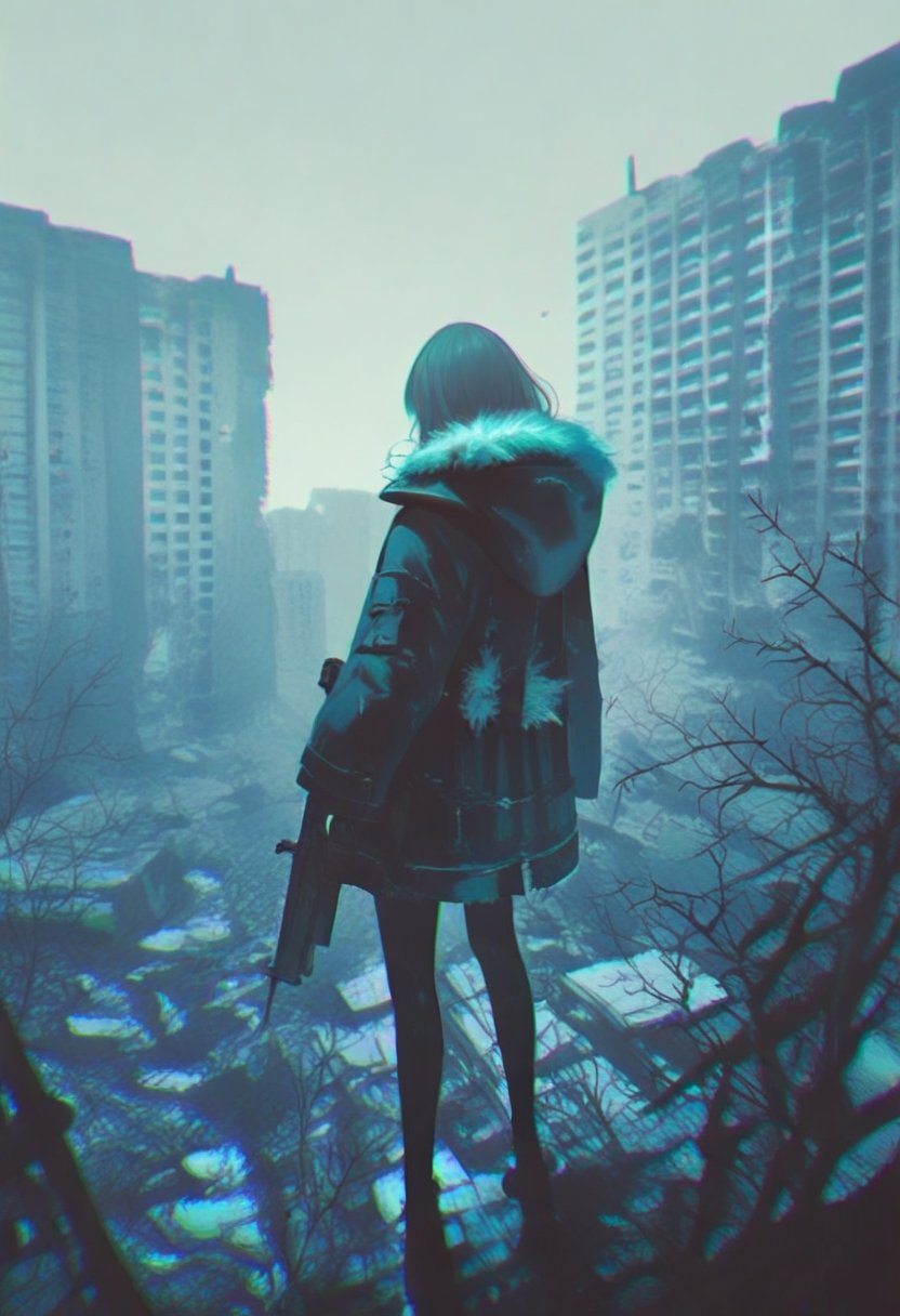 1girl,  ruins,  solo by silvermoong on Tensor.Art