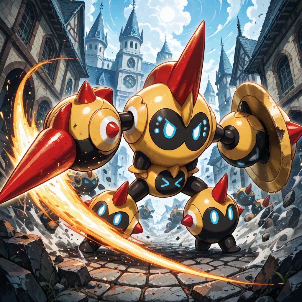 1creature,  solo,  Mega_Falinks \(Pokemon\) by スライムナイト on Tensor.Art