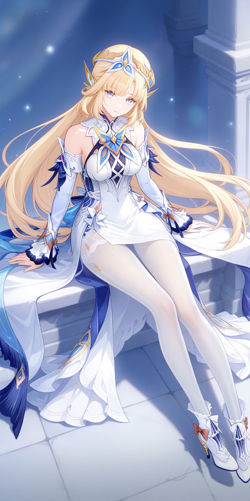 1girl,  blonde hair,  solo by DJ大江东去 on Tensor.Art