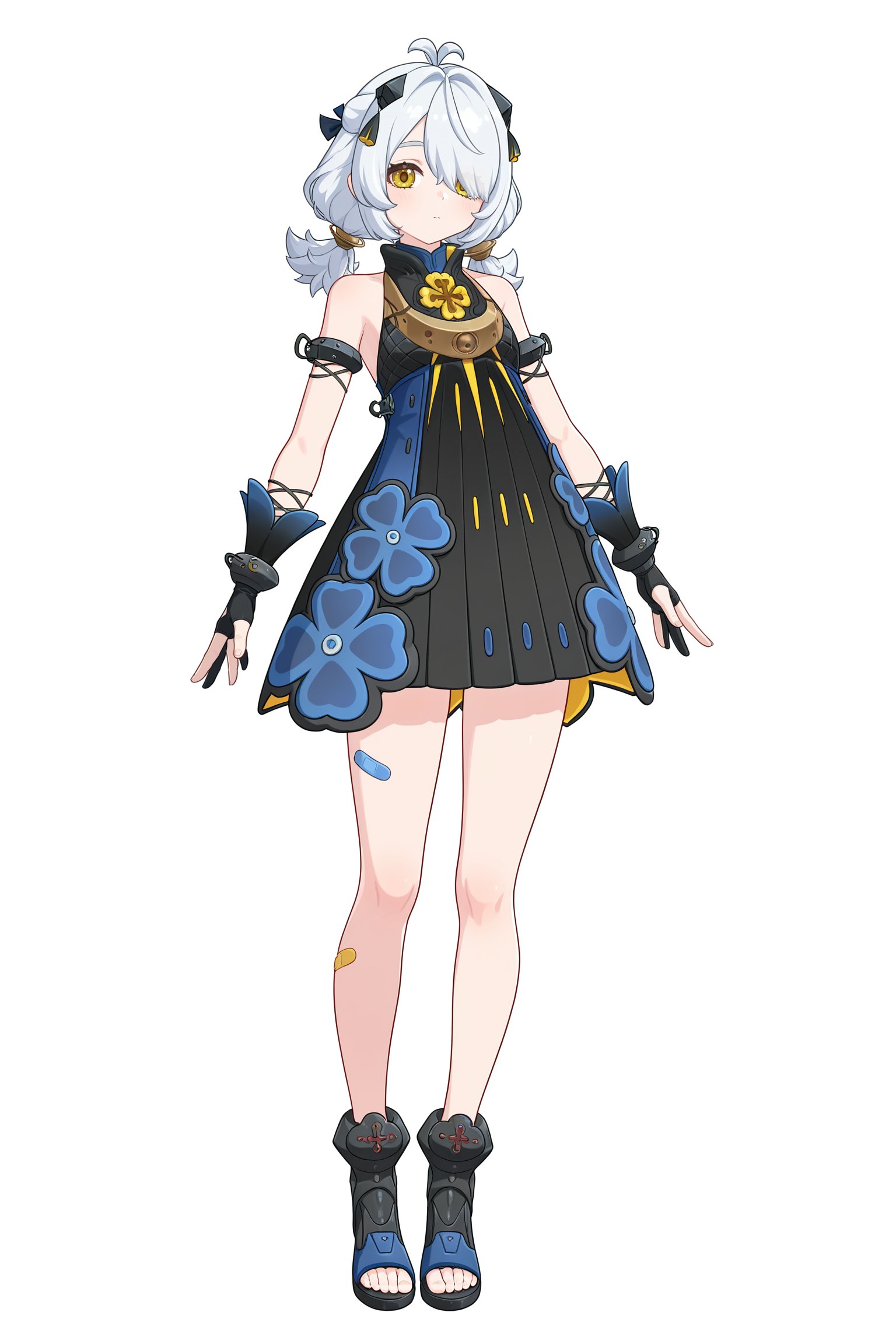 Dracaene Sunbringer,  white hair,  hair ornament by EroBytes on Tensor.Art