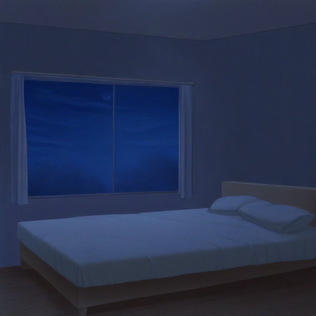 no humans,  bedroom,  night by Kirito35344 Nekomatsuri on Tensor.Art