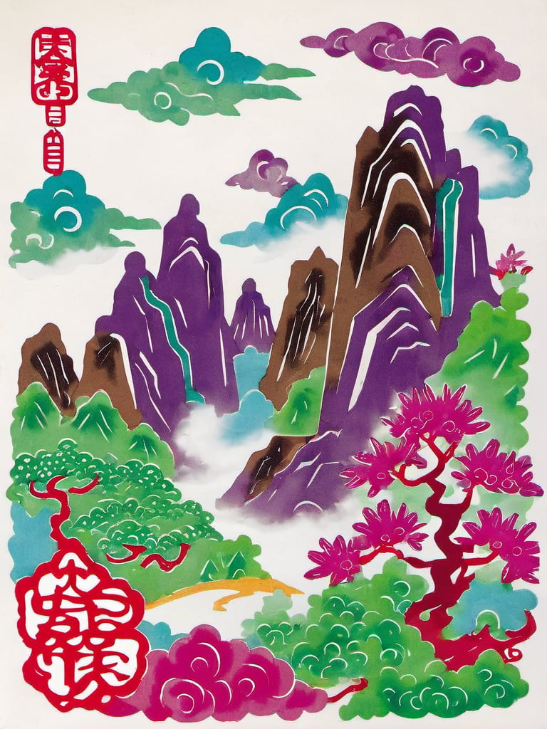 jianzhi, cloud, no humans, tree, mountain, white background, <lora:jianzhi0310:0.8>, masterpiece, best quality,