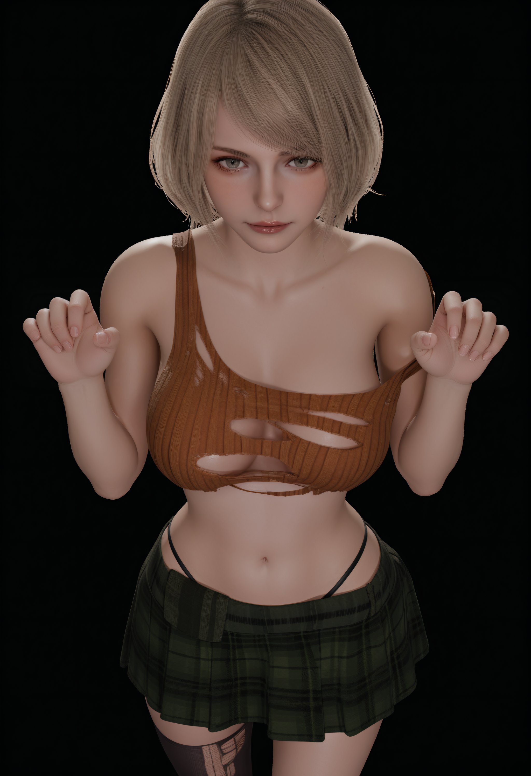 looking at viewer,  front view,  shy by 誠 on Tensor.Art