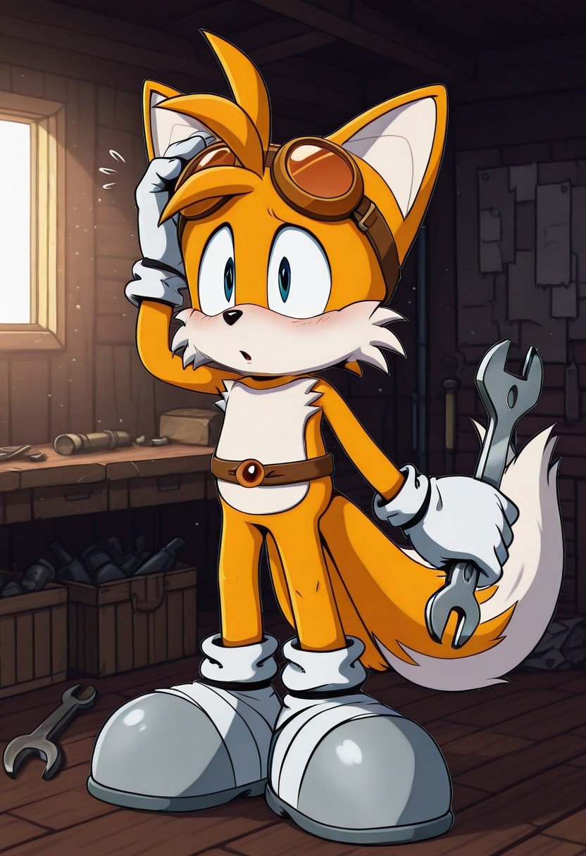 solo male,  Boom Outfit,  brown belt by Sonic X on Tensor.Art