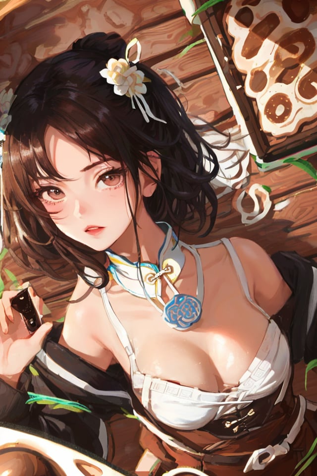 1girl,  from_above,  cleavage by Tasty-Rice on Tensor.Art