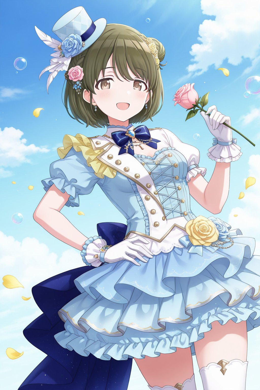 Nanakusa Nichika,  green hair,  short hair by Min on Tensor.Art