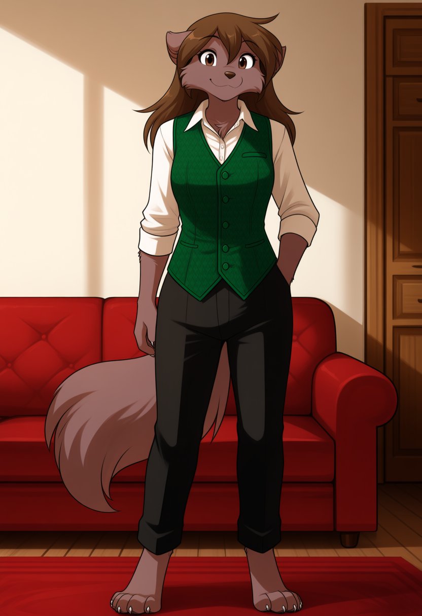 natani_twokinds,  anthro wolf,  furry anthro by ExileWolfGamez on Tensor.Art