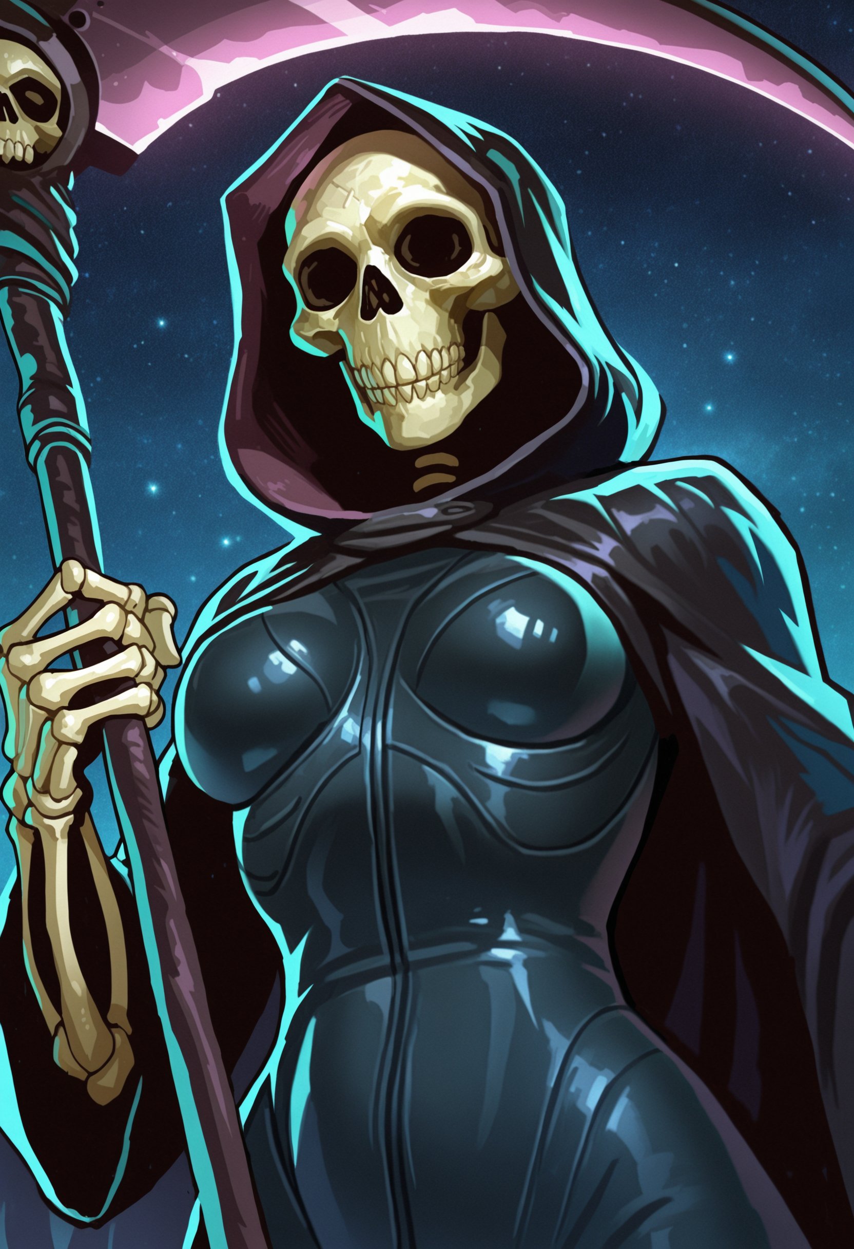 mdhilf,  hooded cloak,  bodysuit by interfusor on Tensor.Art