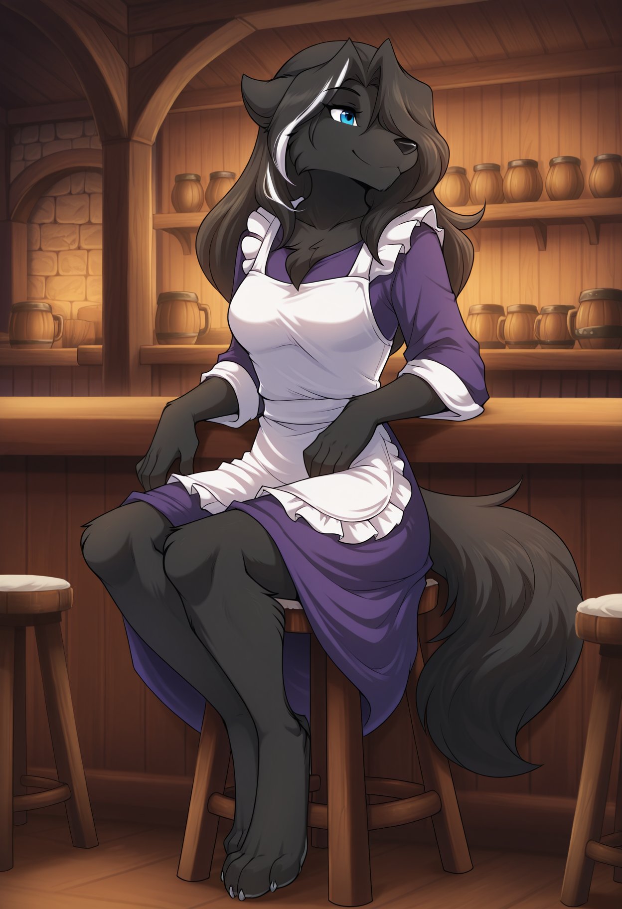 wolf maren,  wolf girl,  keidran by ExileWolfGamez on Tensor.Art