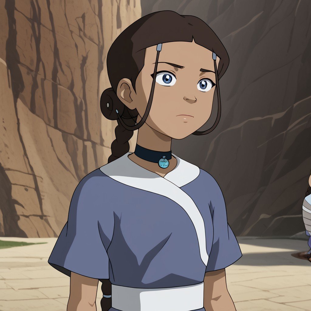 katara,  long hair,  blue eyes by ssjmike22 on Tensor.Art