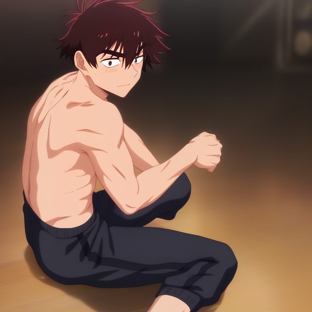 1boy,  arata,  brown eyes by 第十三月 on Tensor.Art