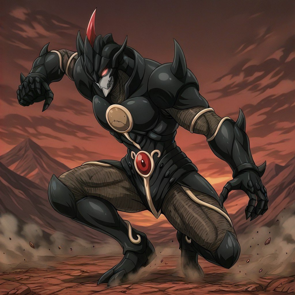 ZegionTSSDK,  red eyes,  humanoid monster by cesar_13 on Tensor.Art