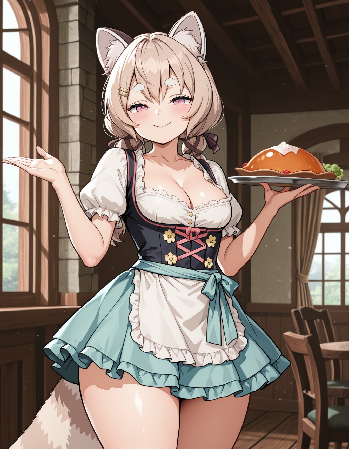 curvy,  thick thighs,  light brown hair by reprinter on Tensor.Art
