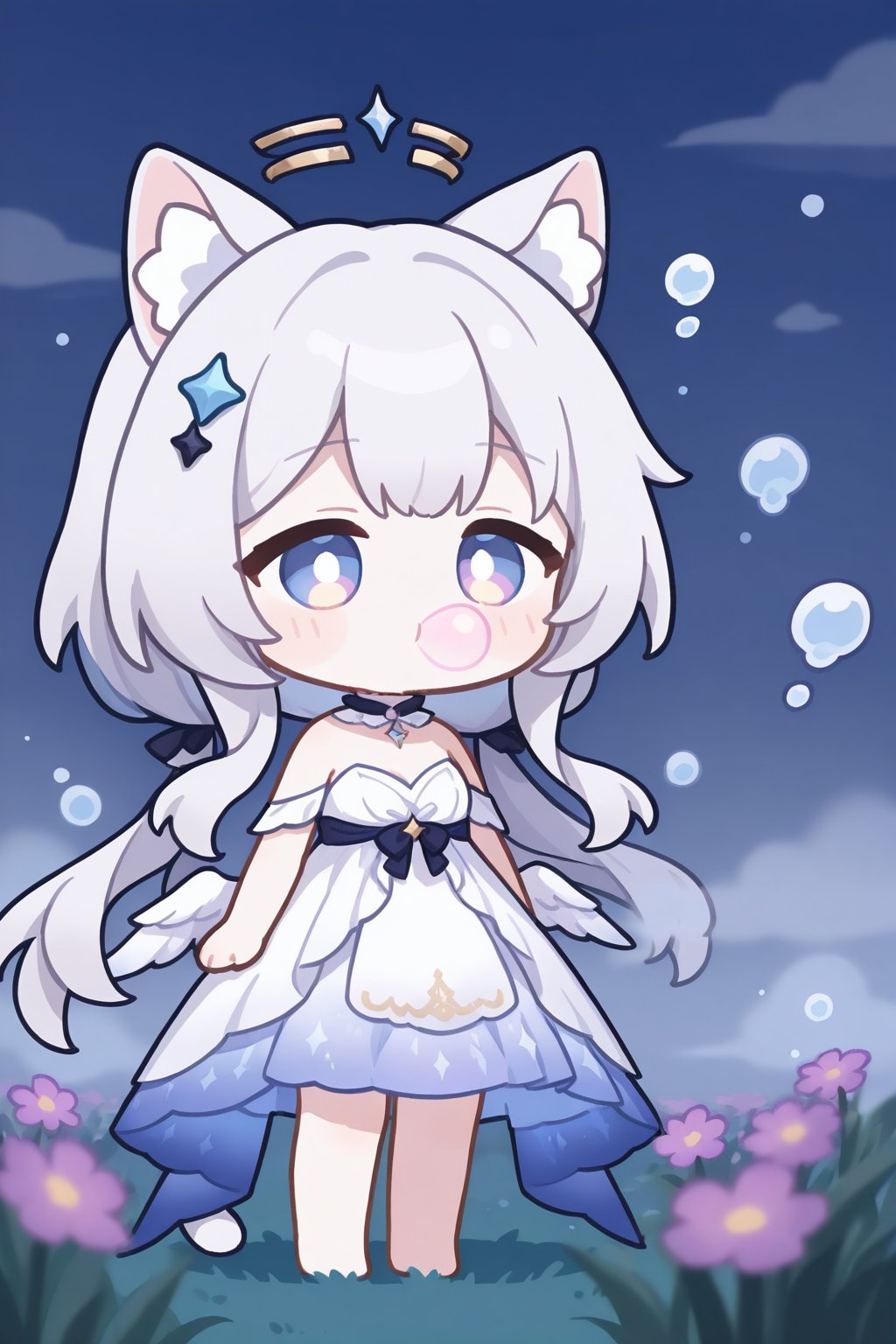 1girl,  solo,  long white hair by Light01 on Tensor.Art