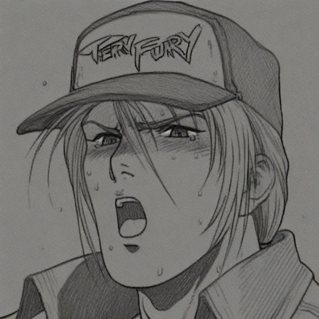 terry bogard-1male focus,  anime screencap,  masterpiece by Dadadala on Tensor.Art