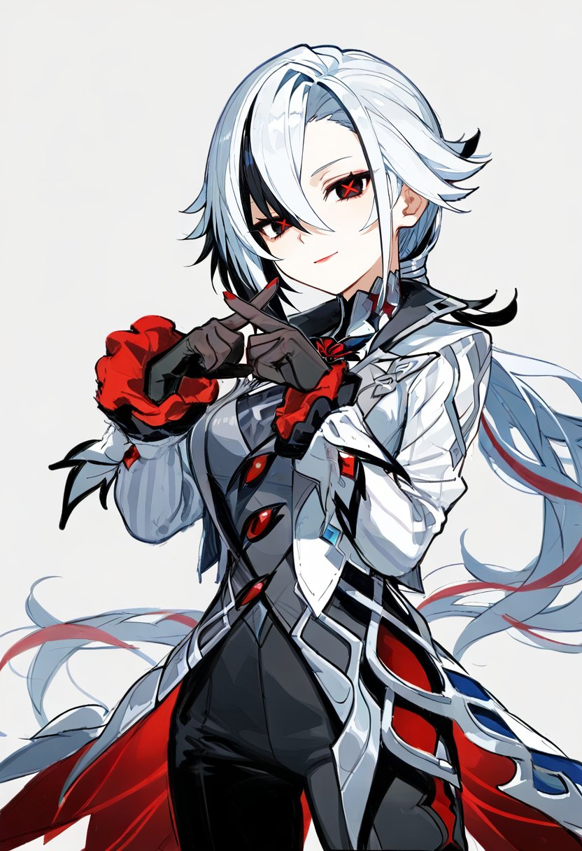 1girl,  arlecchino \(genshin impact\),  genshin impact by silvermoong on Tensor.Art