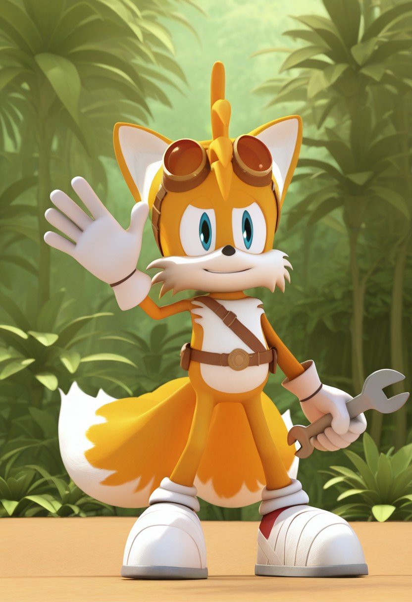 solo male,  Boom Outfit,  brown belt by Sonic X on Tensor.Art
