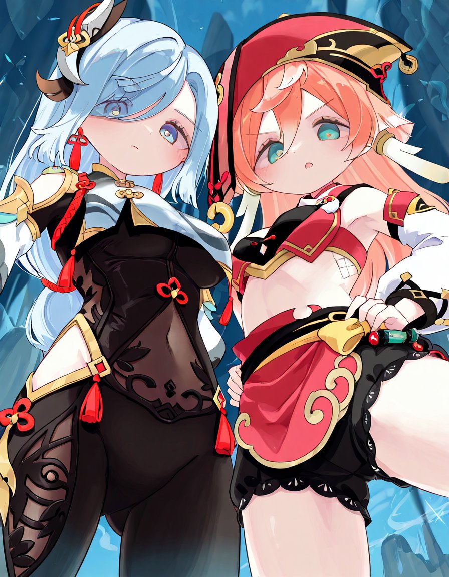 2girls,  by_hinayua,  genshin_impact by Mandatarius_403 on Tensor.Art
