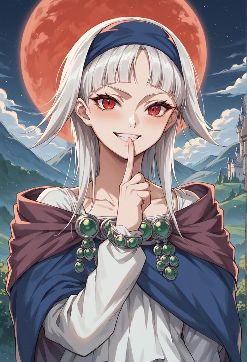 1girl,  medium hair,  white hair by Ttan on Tensor.Art
