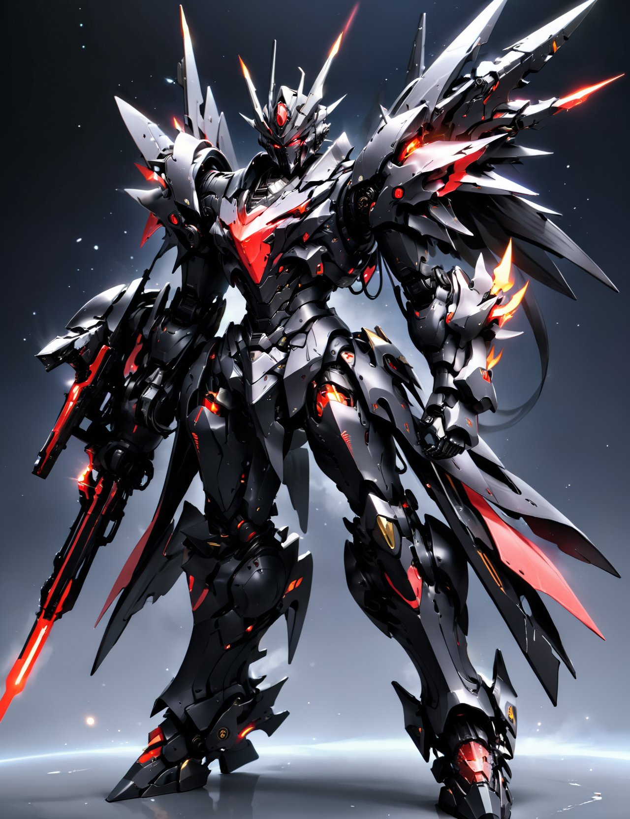 mecha warships,  black devil mecha,  Demon mecha warrior by 纳兰芸诗是阿芙蕾娅 on Tensor.Art