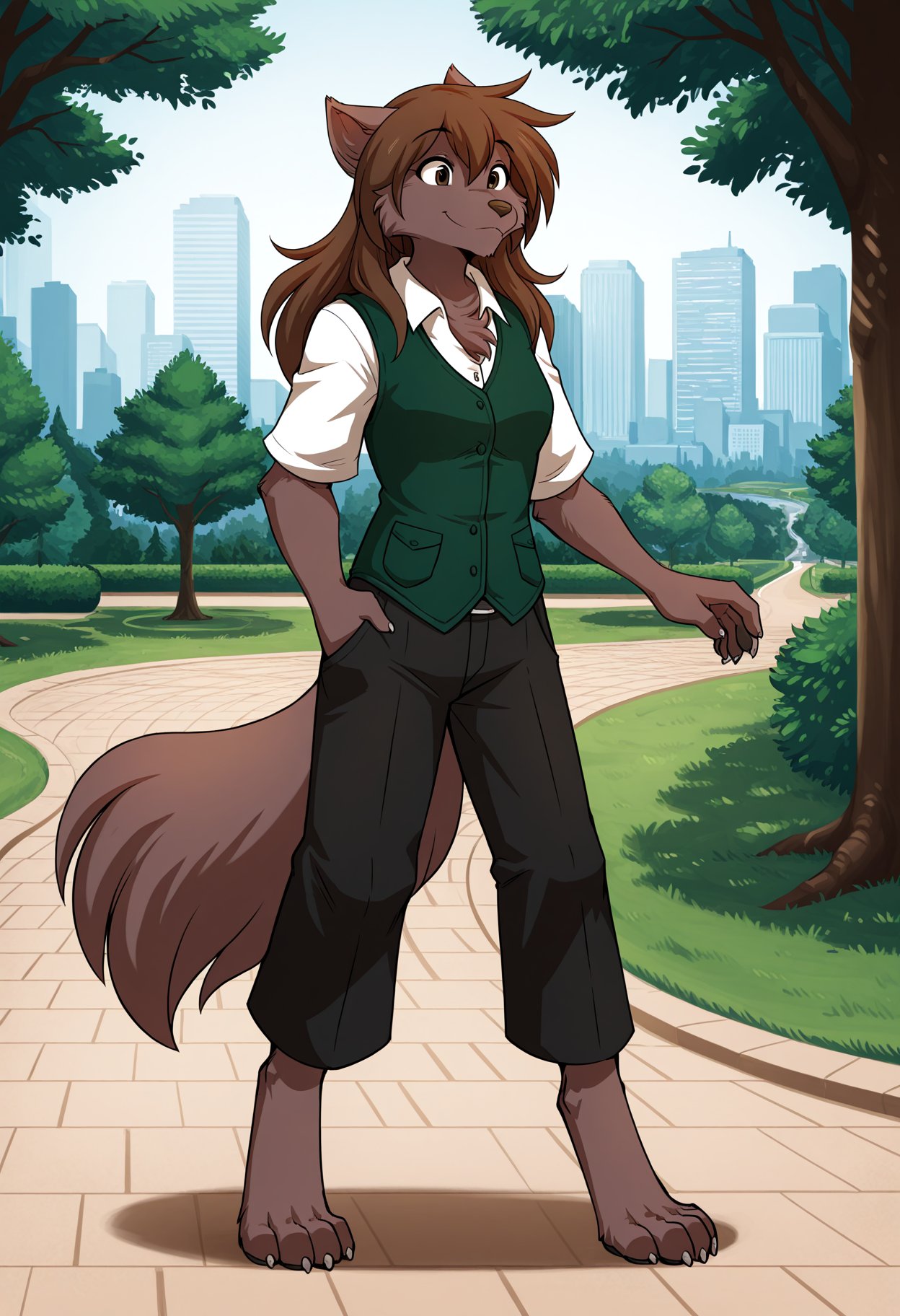 natani_twokinds,  anthro wolf,  furry anthro by ExileWolfGamez on Tensor.Art