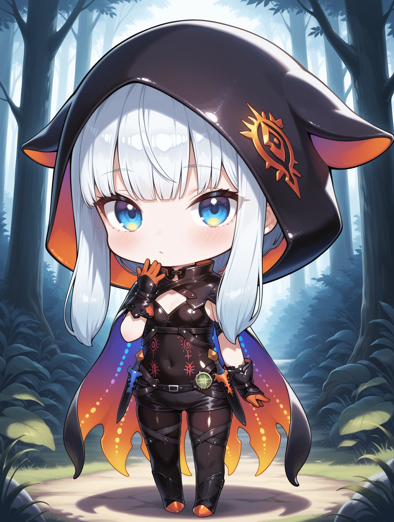 chibi,  namielle armor,  1girl by miaomiao on Tensor.Art